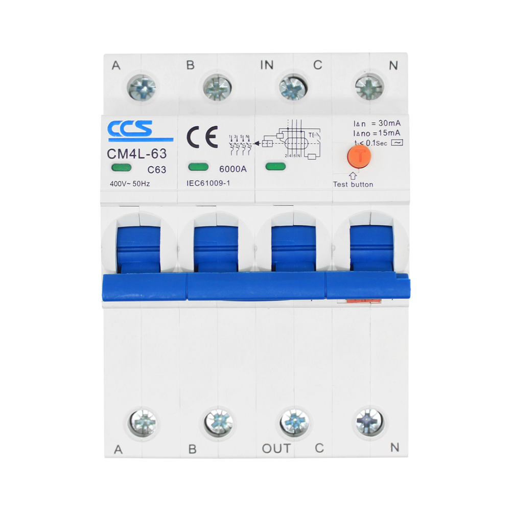 Mini Circuit Breaker CM4L-63 PRO 4P (RCBO)